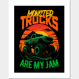 Monster Truck are my Jam Funny Posters and Art